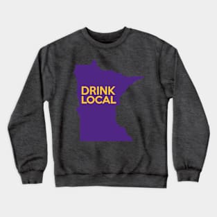 Minnesota Drink Local MN Purple Crewneck Sweatshirt